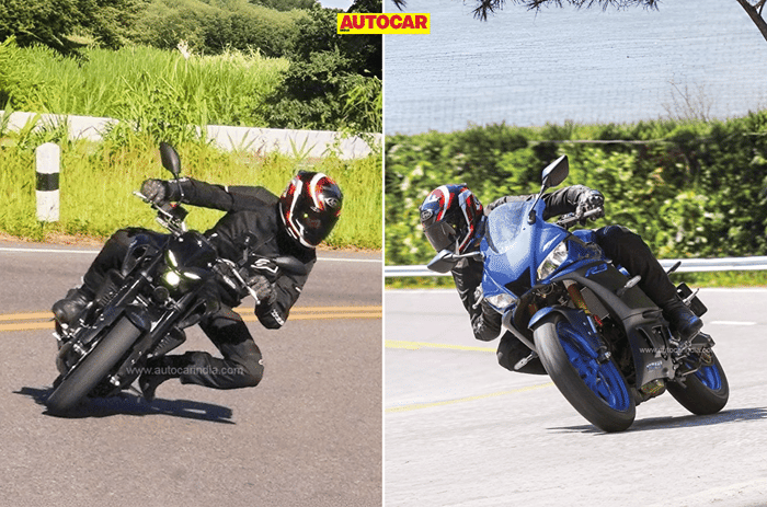 Yamaha R3 and MT03 prices reduce by Rs 20,000 post GST revision Yamaha R3 and MT03 cornering shot on highway